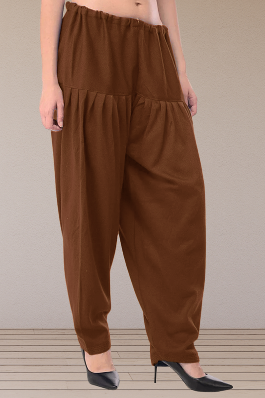 Rust Woollen Cashmilon Salwar