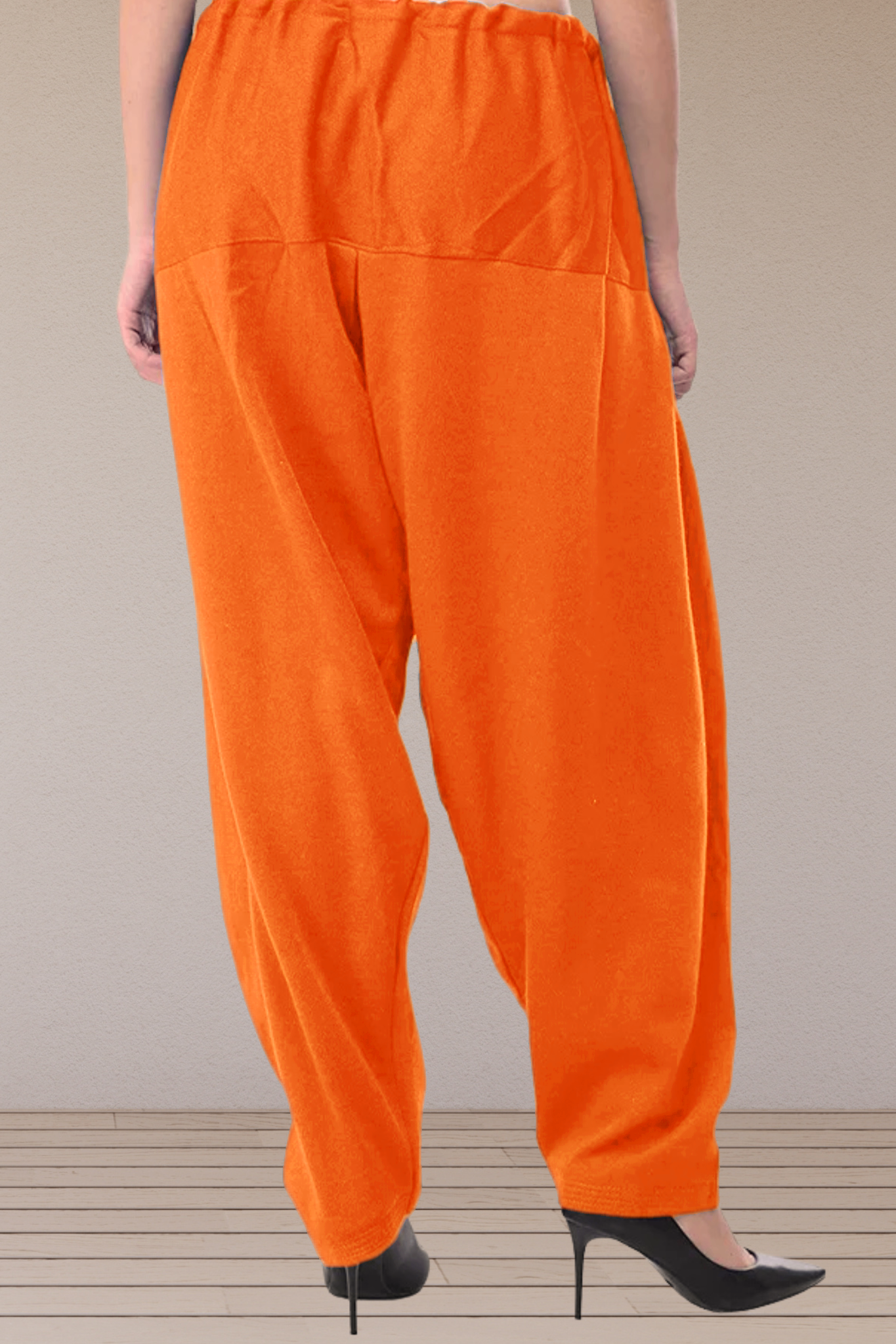 Orange Woollen Cashmilon Salwar