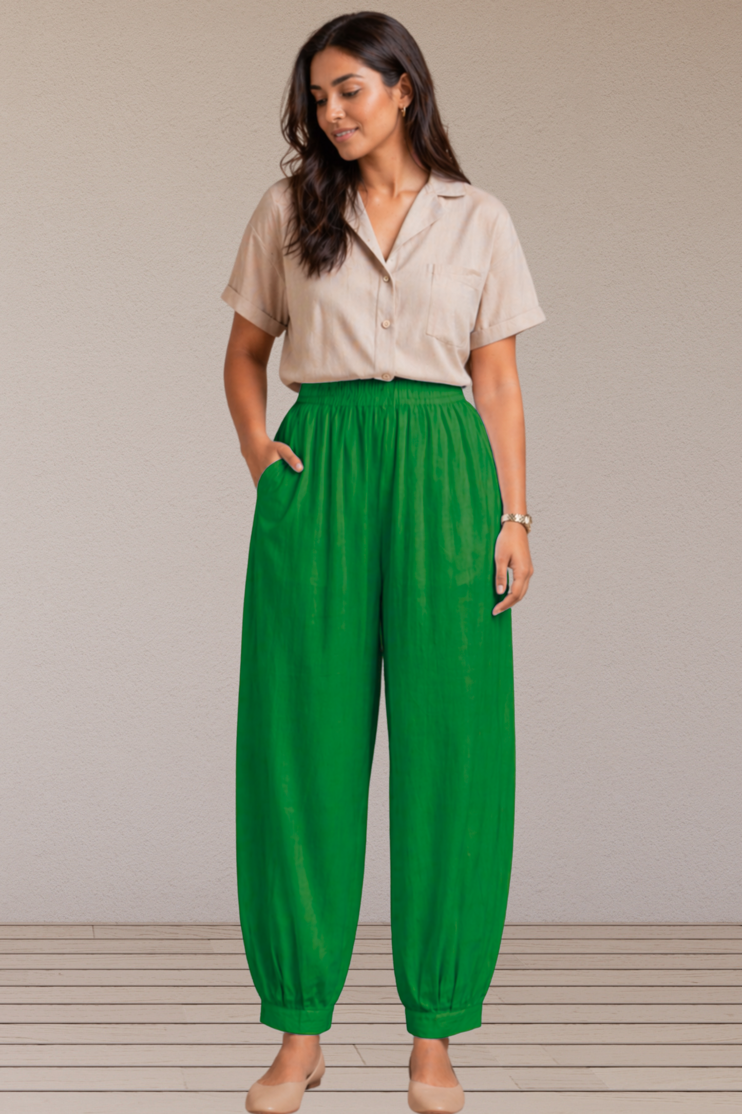 Light Green Cotton Afghani Pants