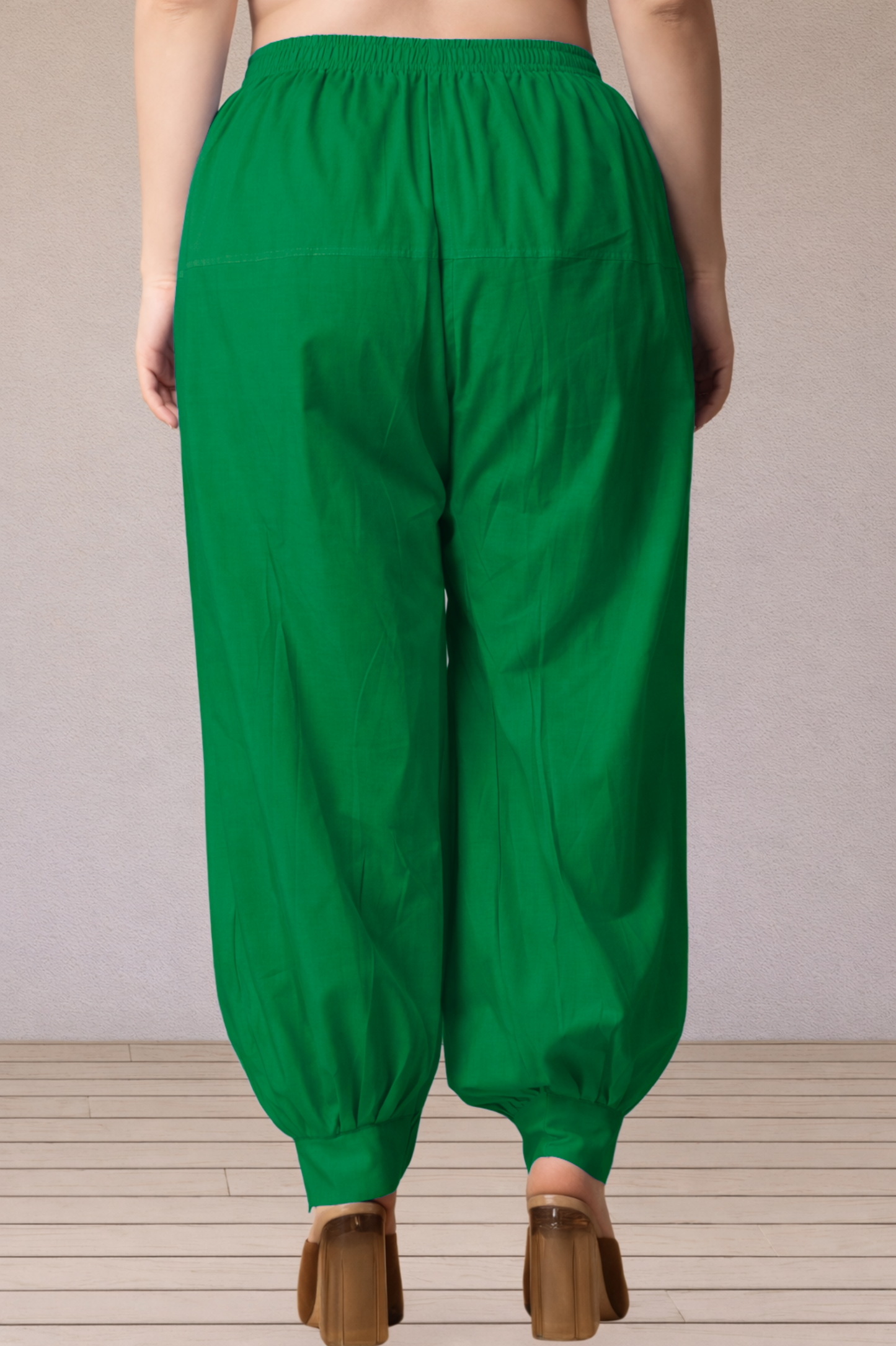 Dark Green Cotton Afghani Salwar