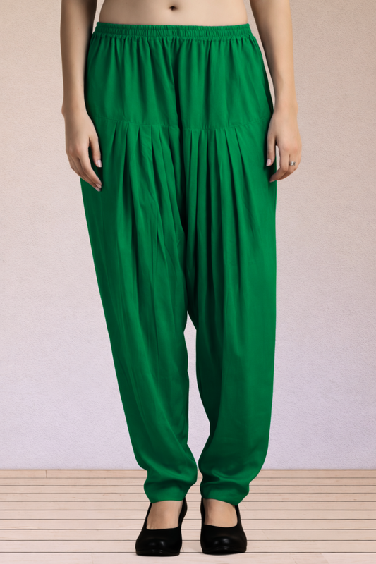 Dark Green Easy Fit Rayon Salwar