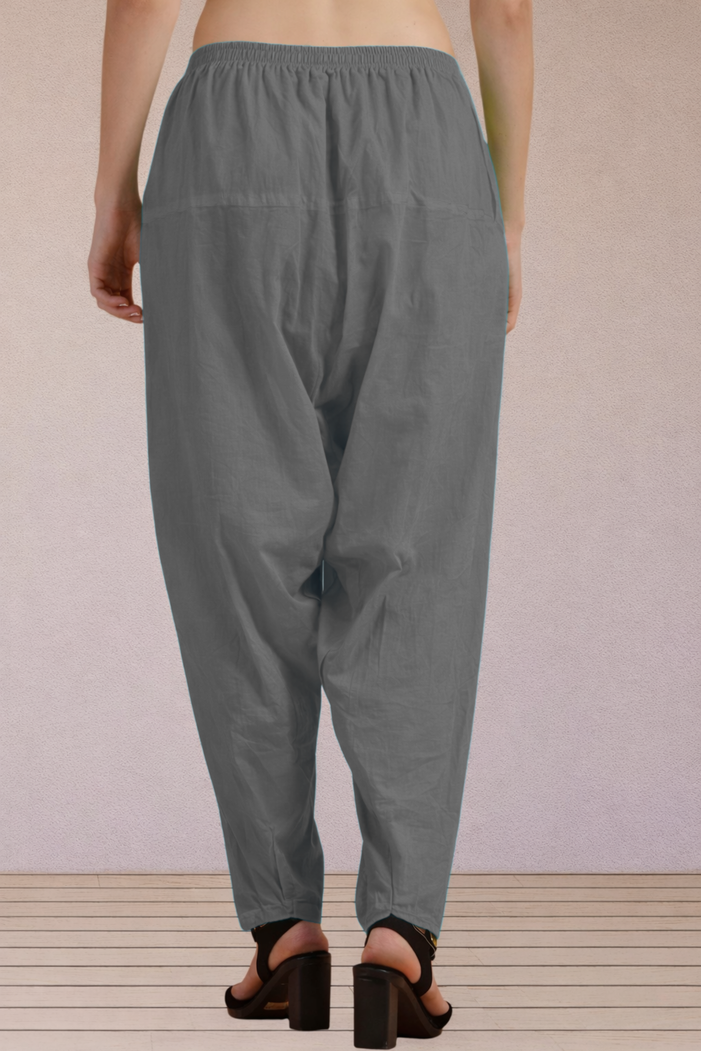 Dark Grey Easy Fit Cotton Salwar