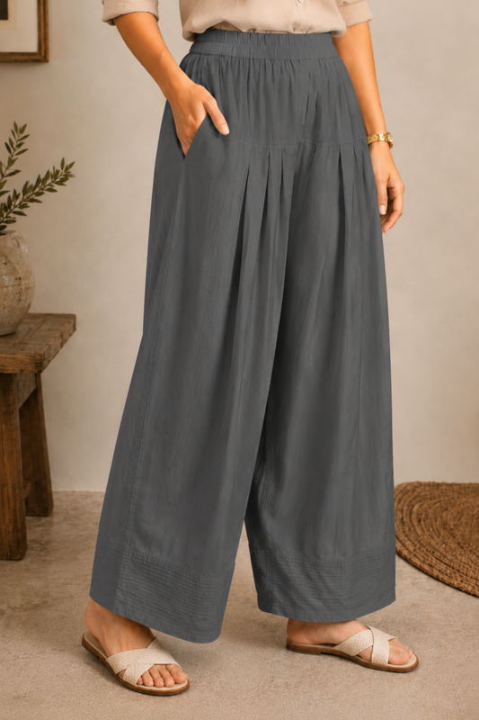 Dark Grey Cotton Farshi Salwar