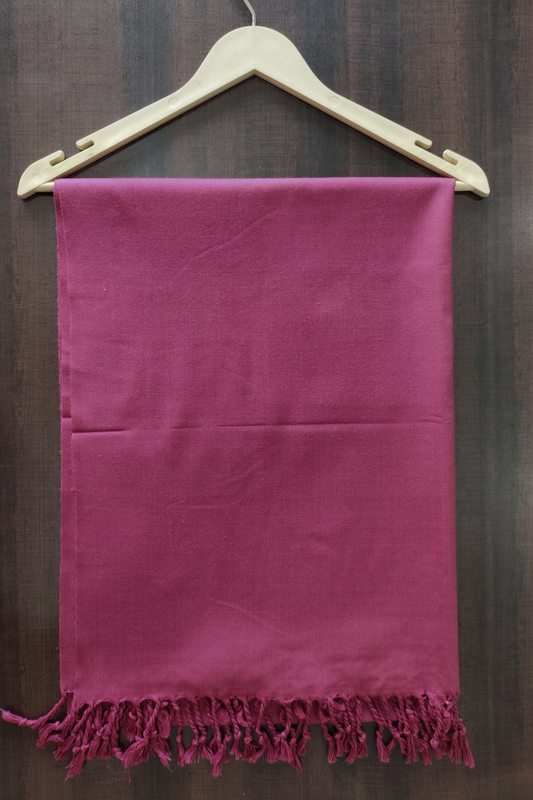 Dark Pink Woollen Shawl