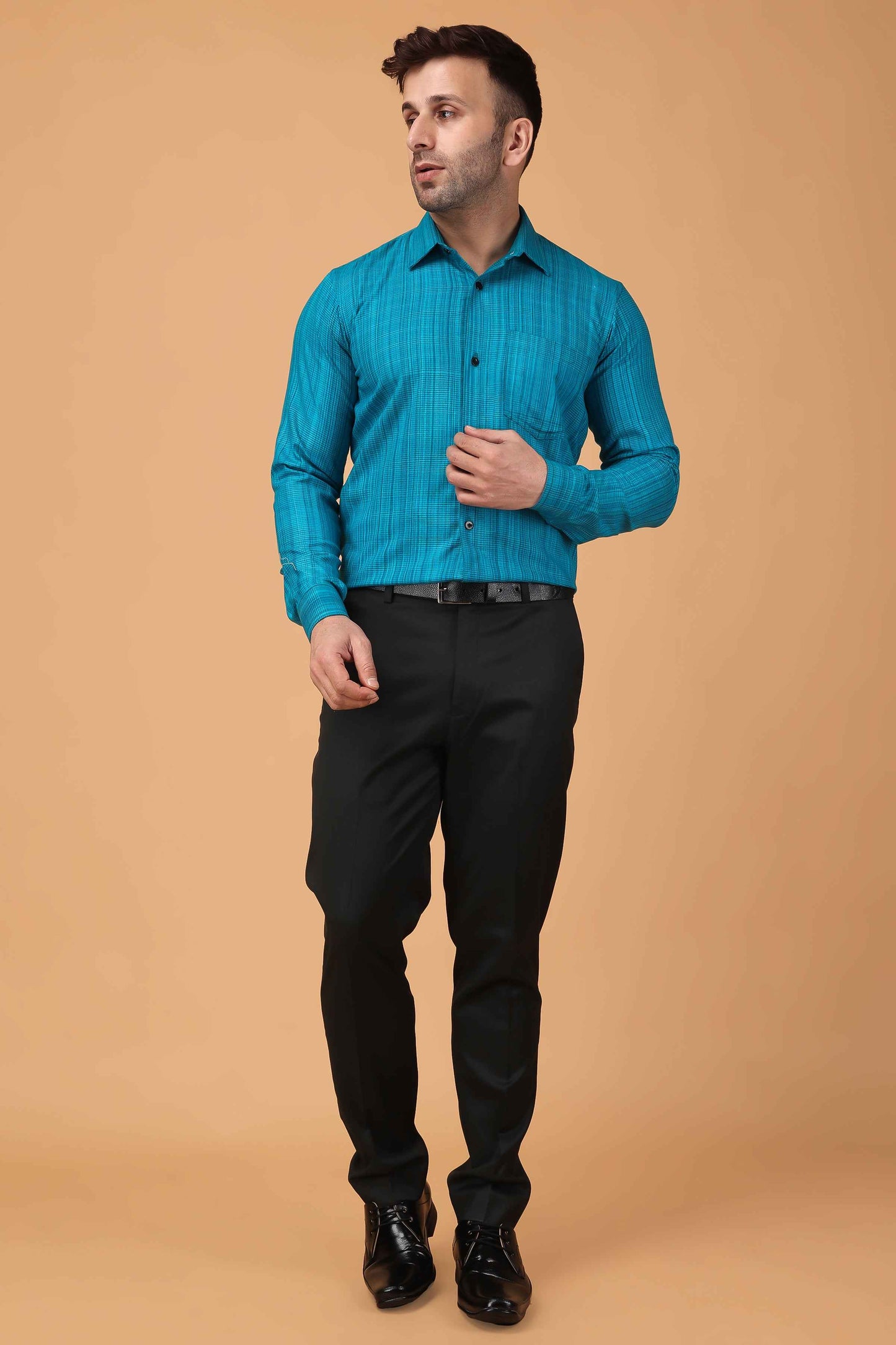 Buy Plus Size Daybreak Dazzle Woollen Shirt At Apella | Sizes XS to 10 XL | India | Free Delivery | Customized