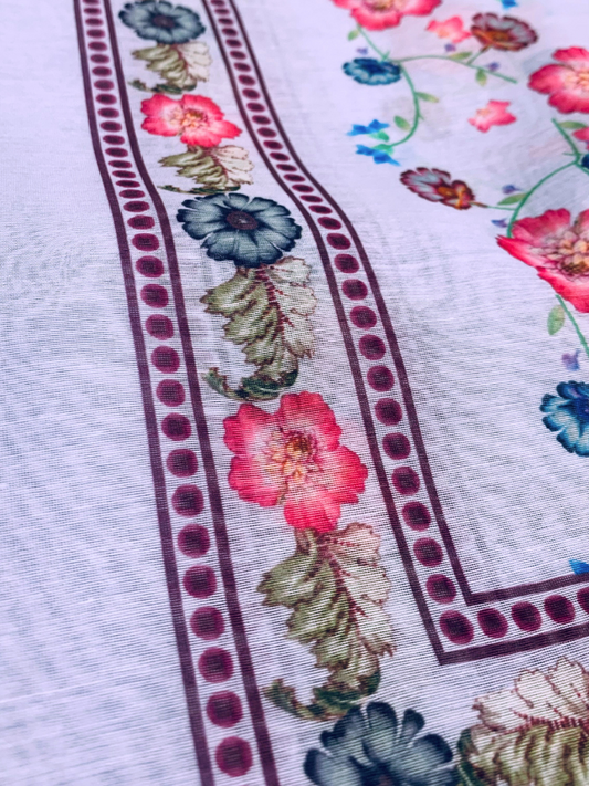 Soft Mauve Organza Dupatta