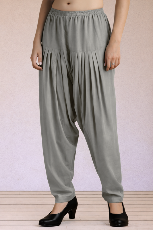 Dusty Grey Easy Fit Rayon Salwar