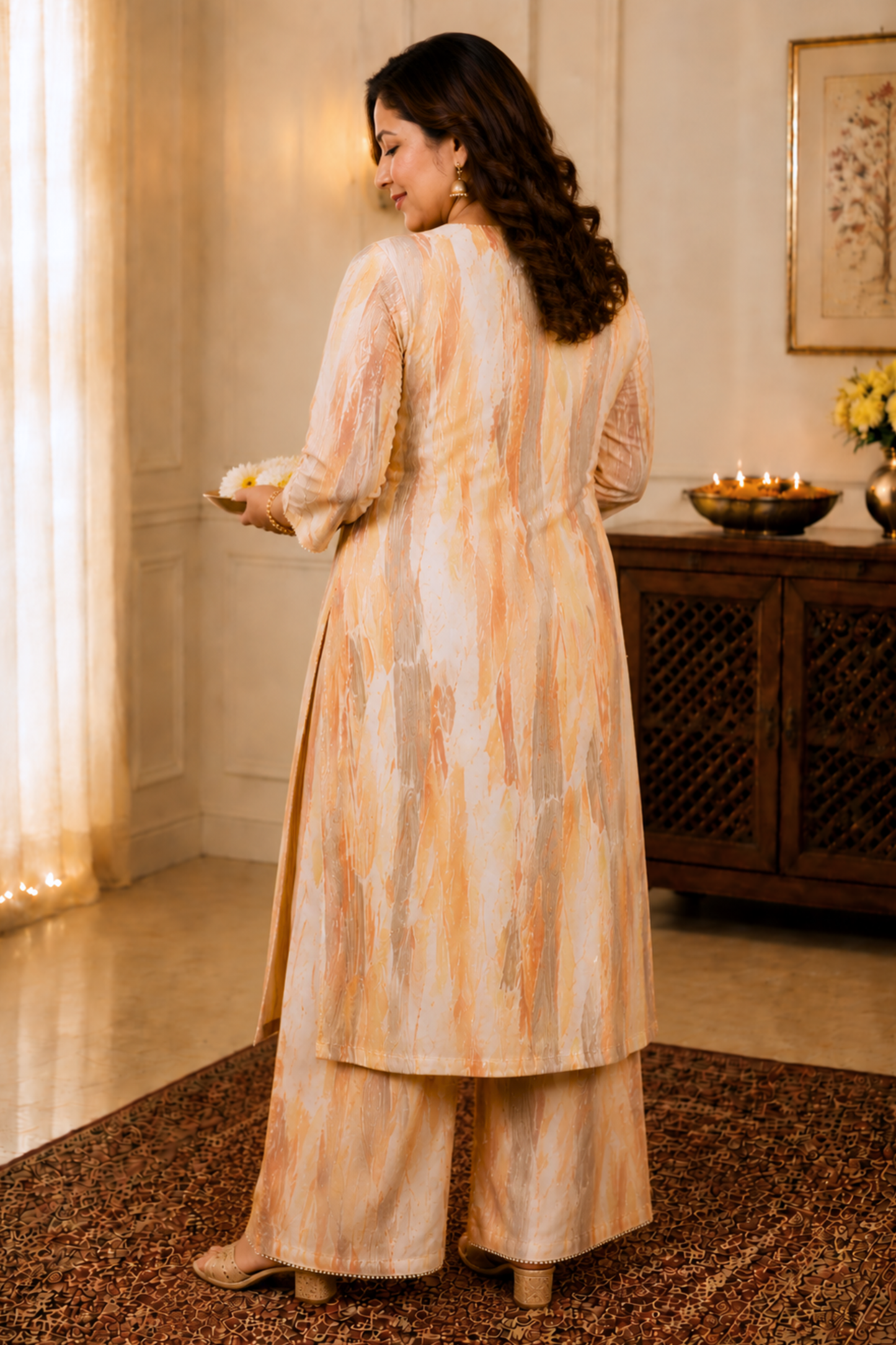 Earthy Peach Co-ord Suit Set