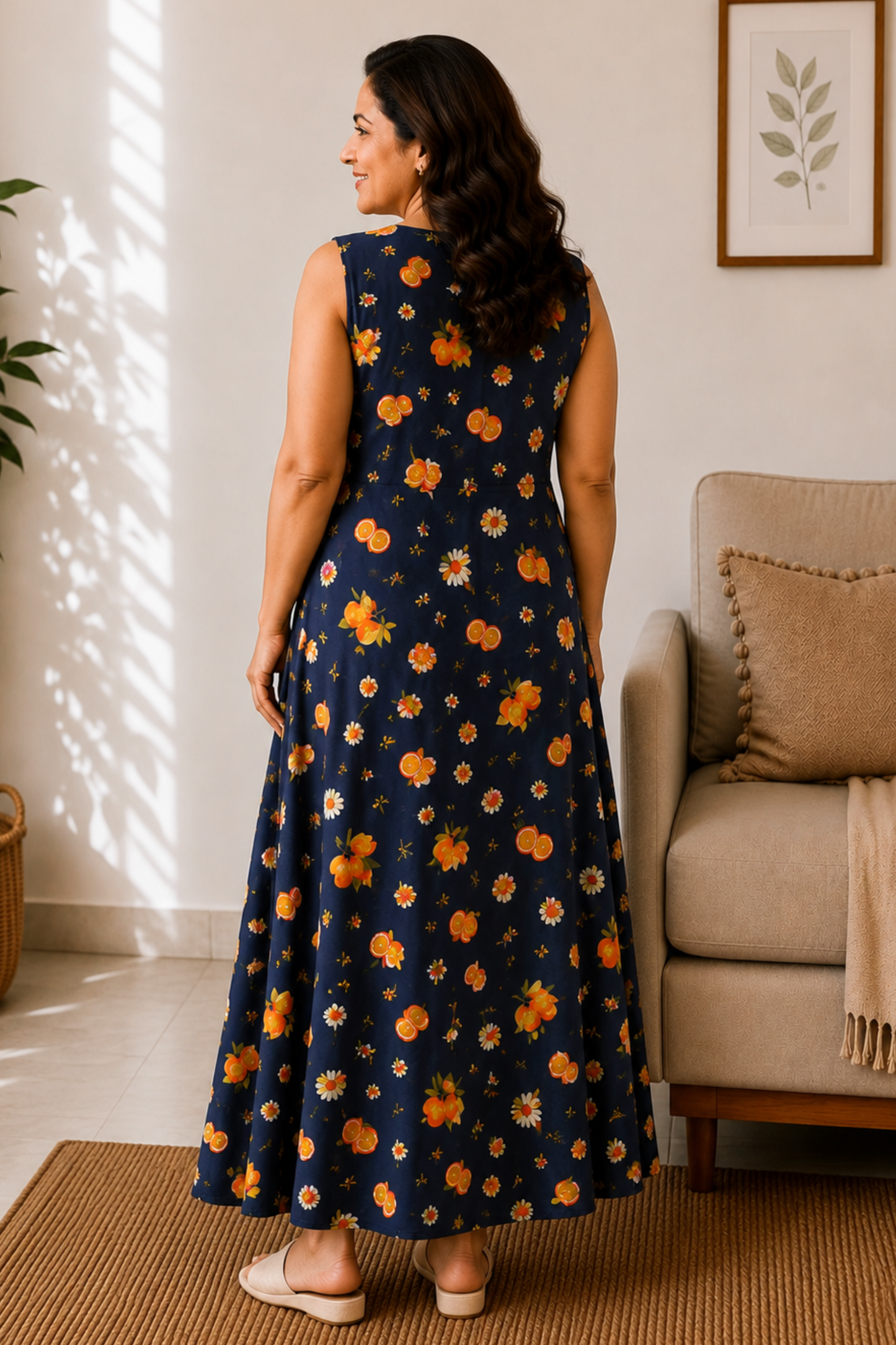 Evening Citrus Rayon Night Gown