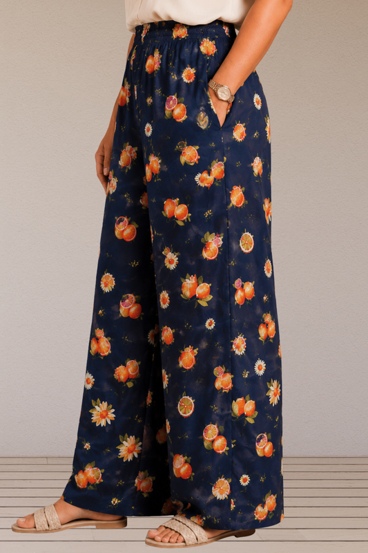 Evening Citrus Rayon Lounge Pants