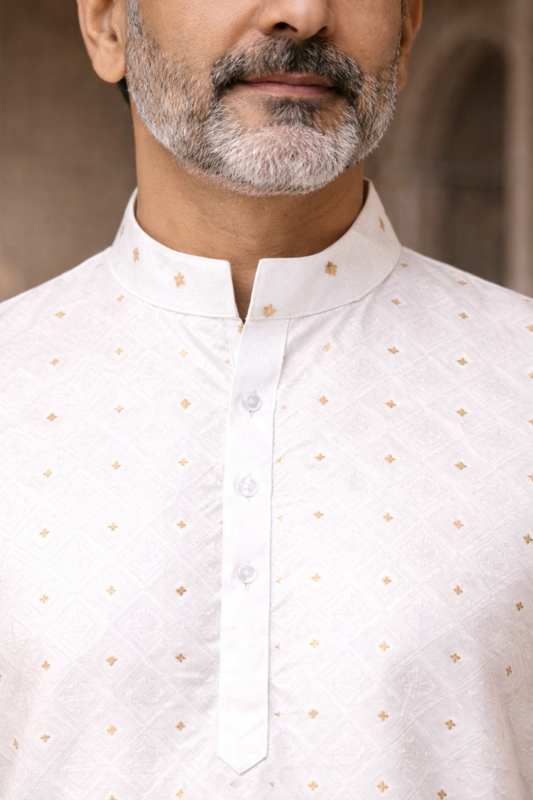 Opulent Jacquard Woven Kurta Pajama