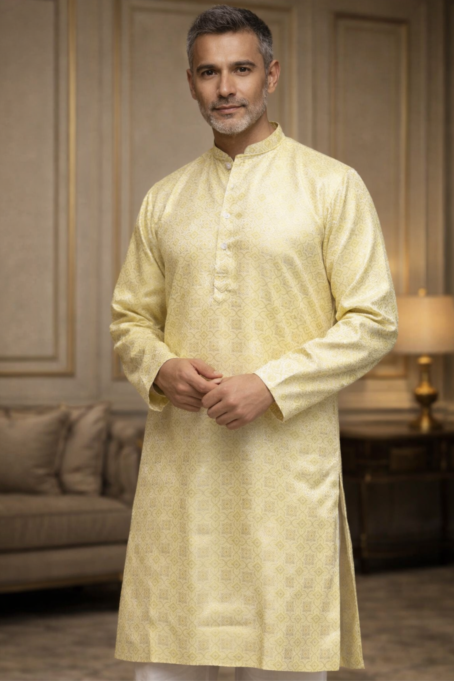 Festive Threads Brocade Kurta Pajama