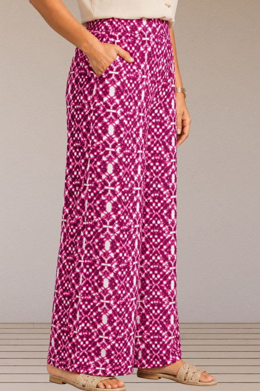 Fiery Fuchsia Rayon Lounge Pants