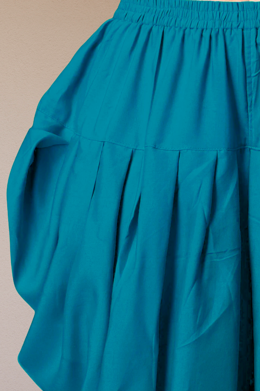 Firozi Belted Dhoti Salwar