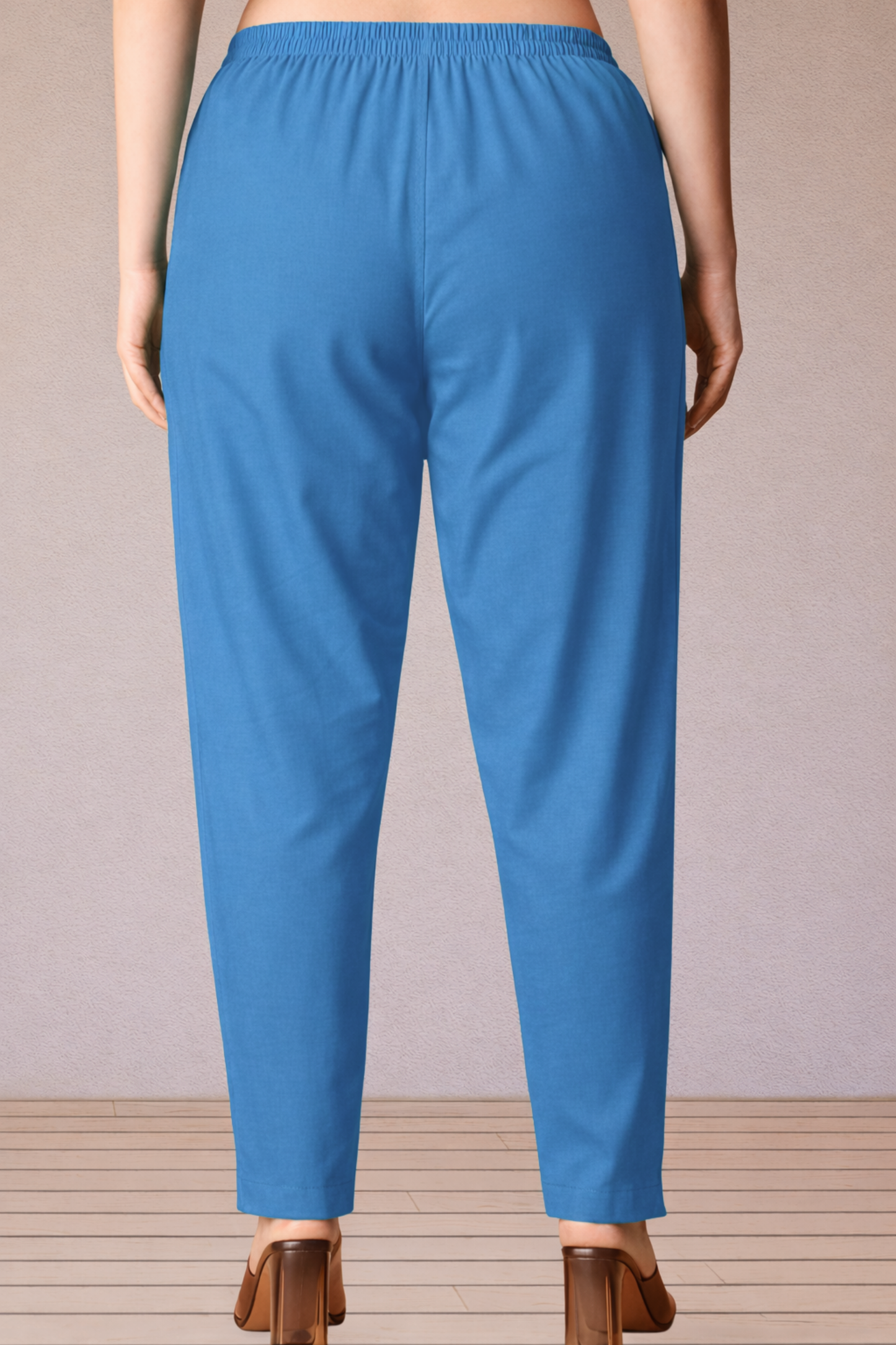 Firozi Poplin Cotton Pant