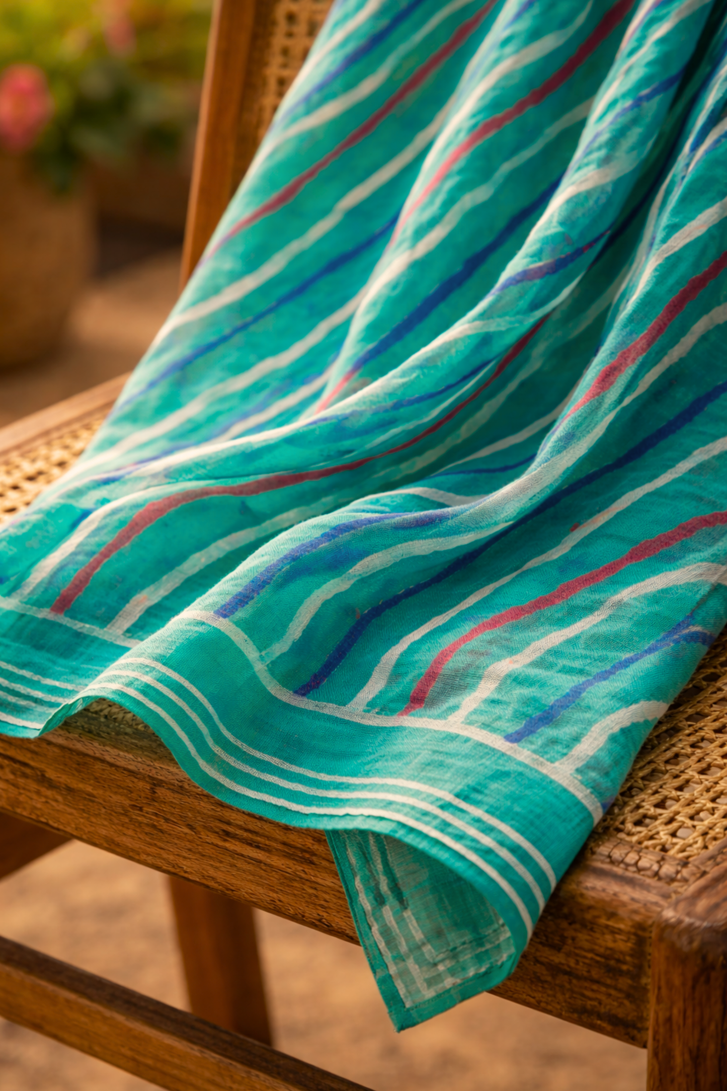 Firozi Leheriya Cotton Dupatta