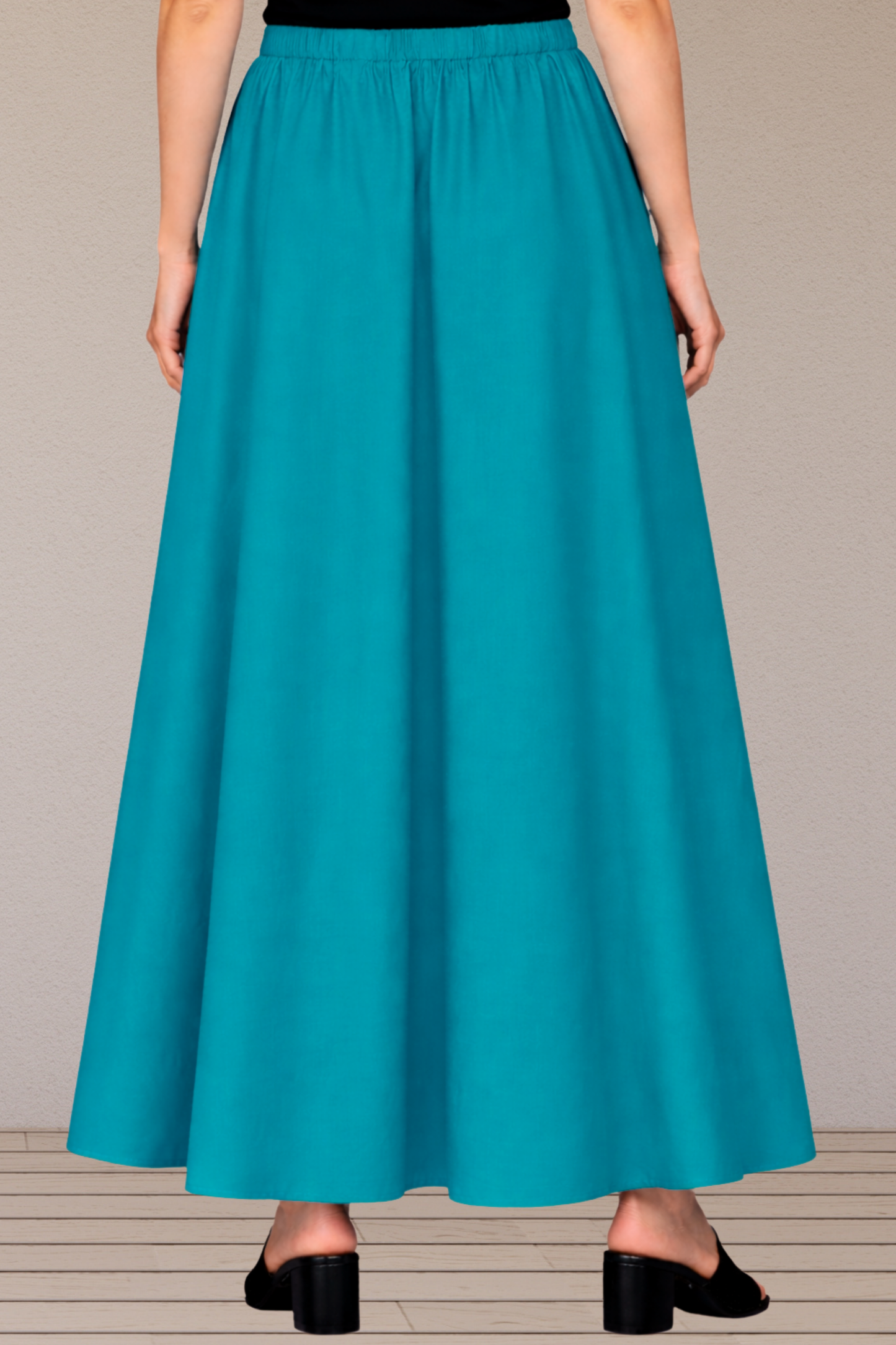 Firozi Rayon Long Skirt