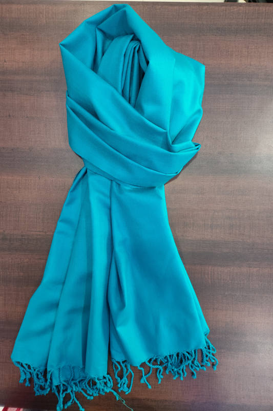 Elegant Firozi Woollen Shawl