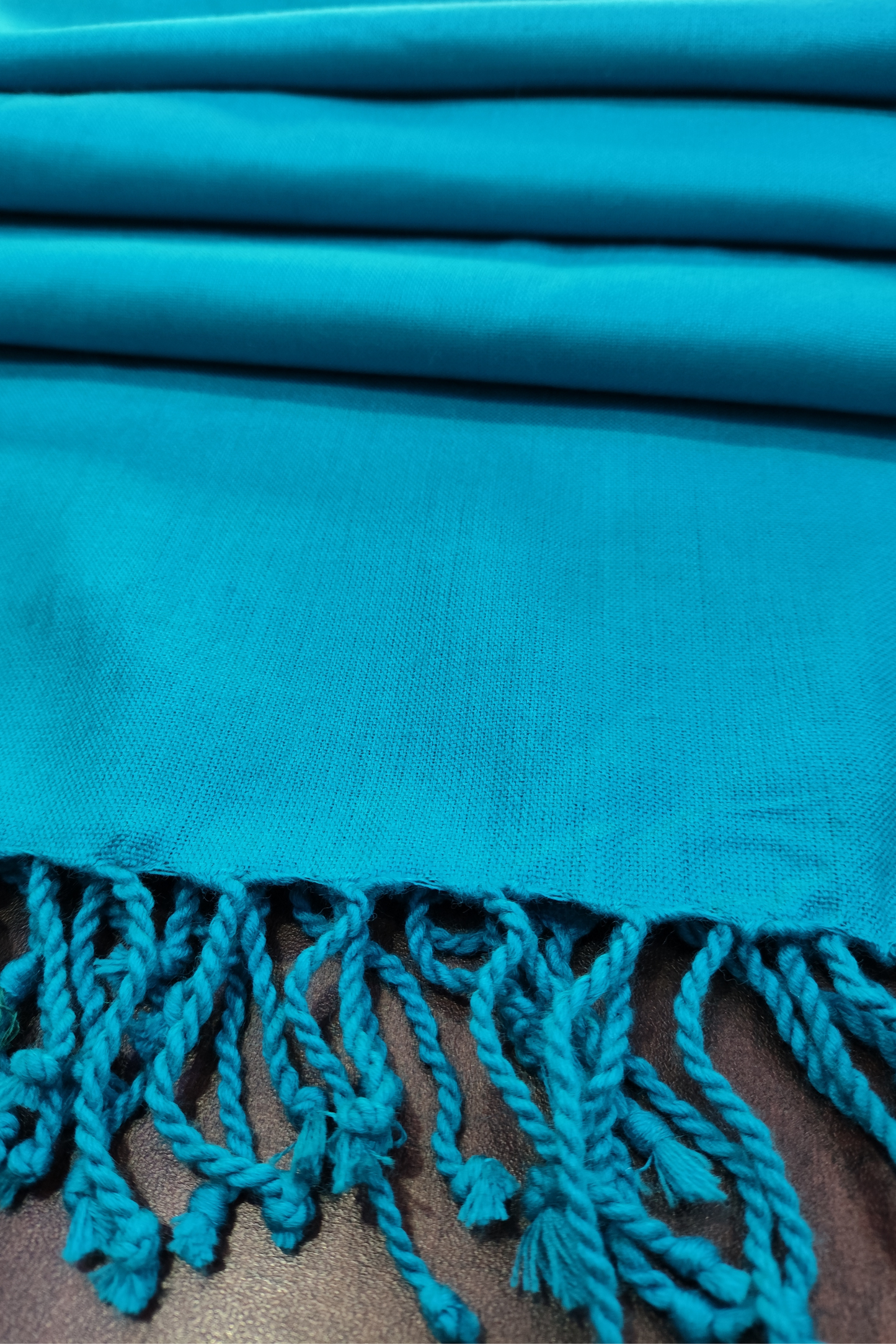 Elegant Firozi Woollen Shawl