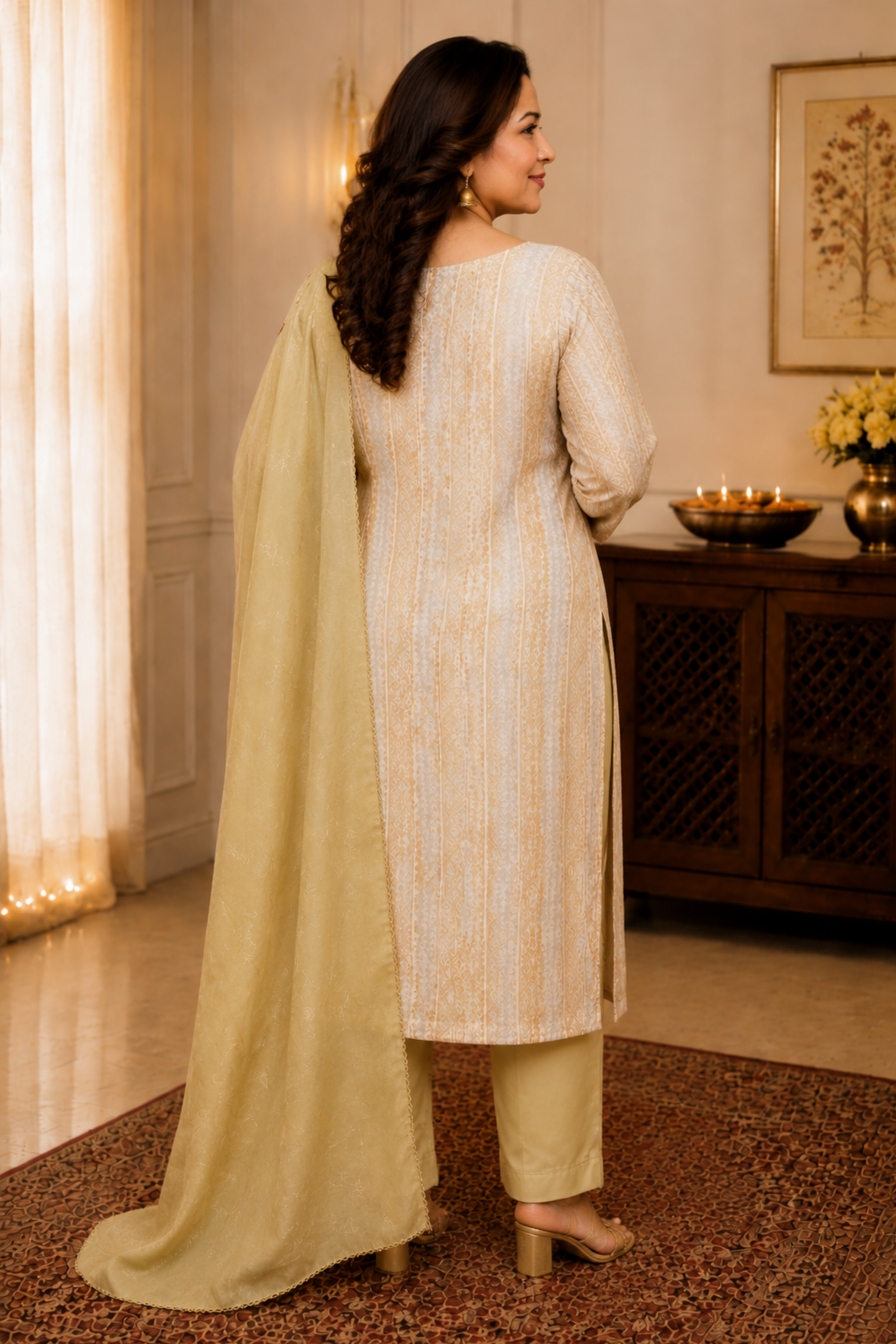 Golden Glow Fancy Suit Set