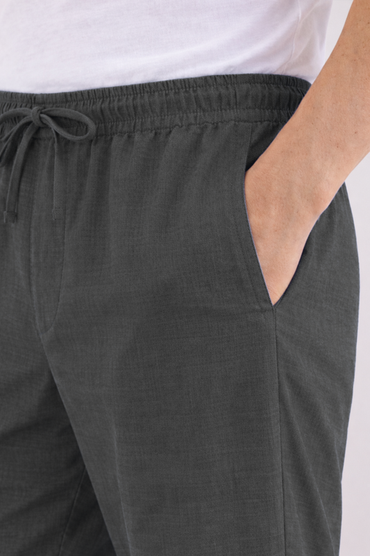 Graphite Brown Cotton Pajama Pants