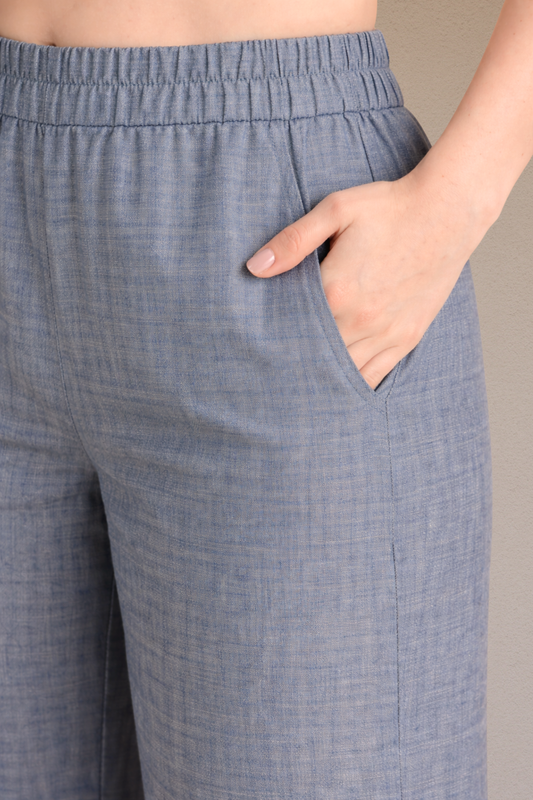 Grey Chambray Aara Palazzo