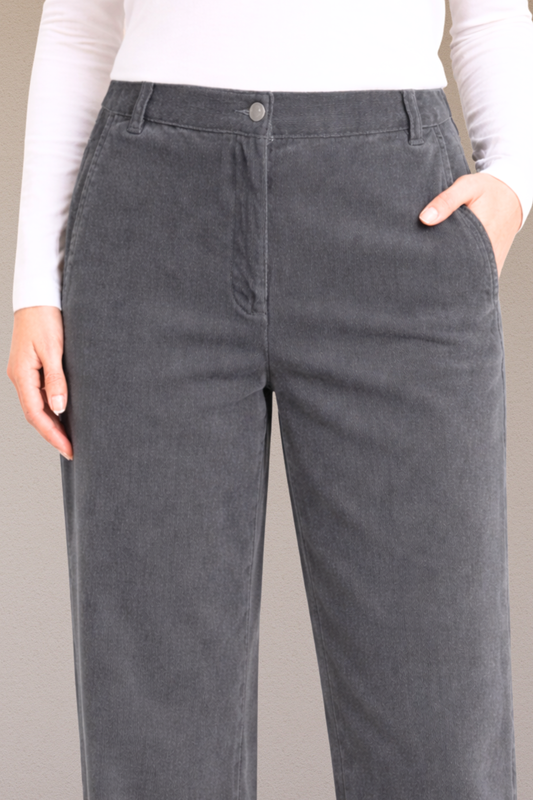 Grey Corduroy Pant