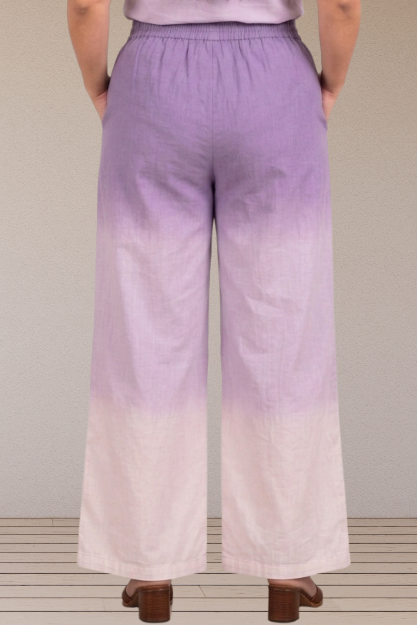 Gulnaar Ombre Cotton Palazzo