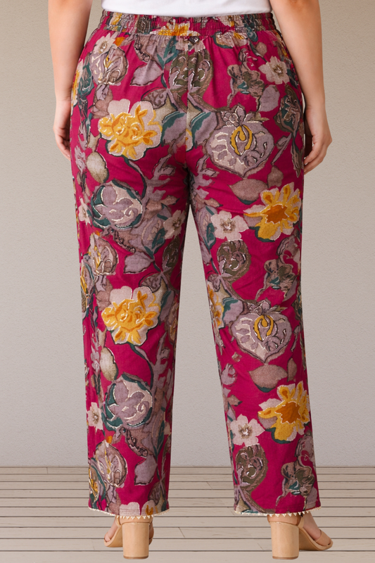Gulrang Foil Floral Pant