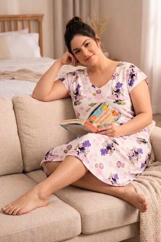 Happy Doodles Short Lounge Dress