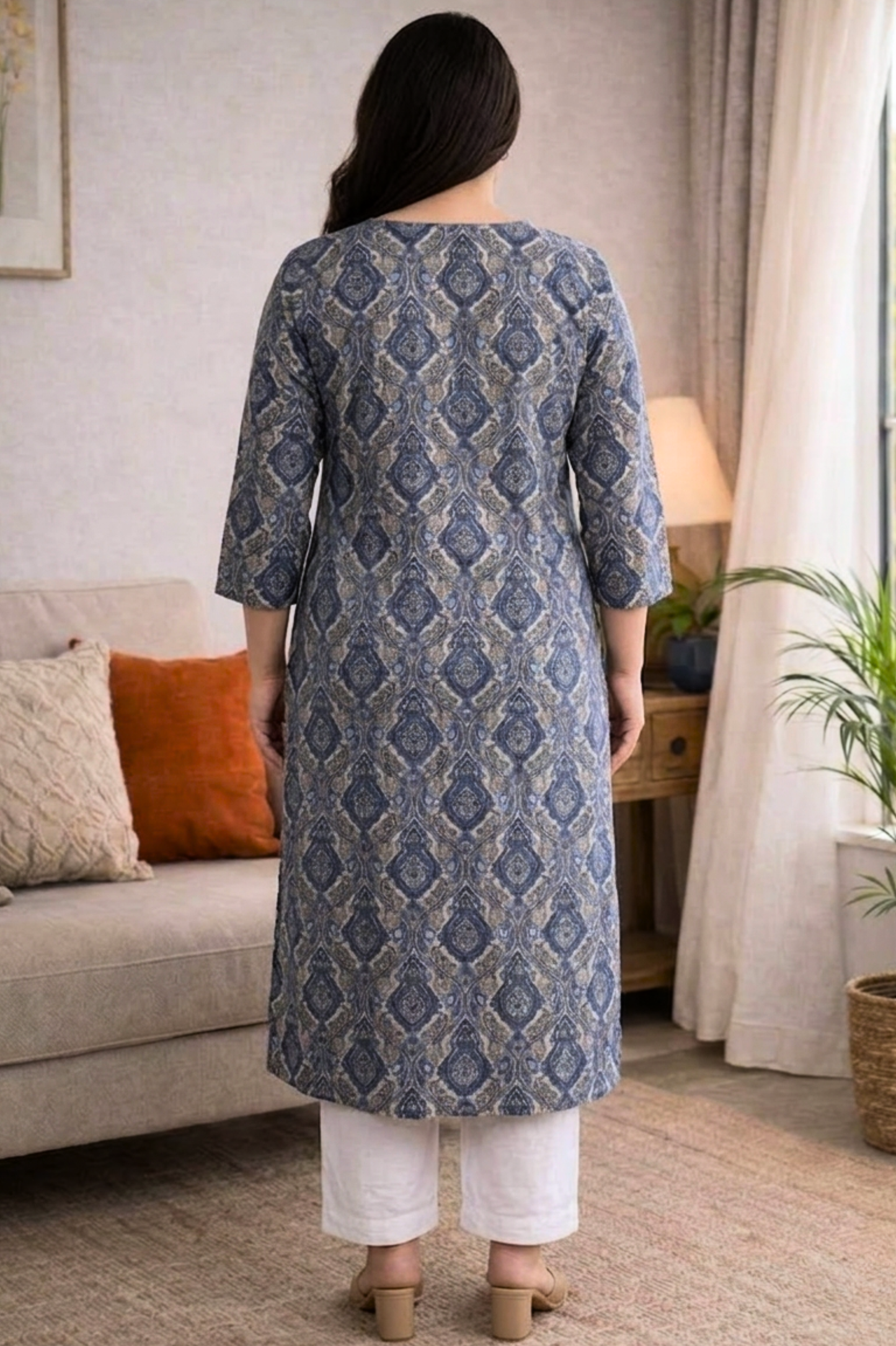 Indigo Heritage Summer Rayon Kurta