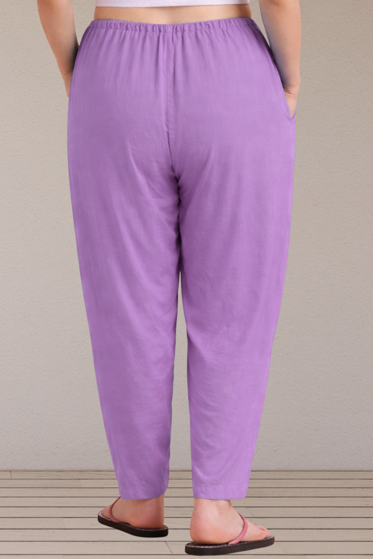 Lavender Easy Fit Rayon Maternity Salwar
