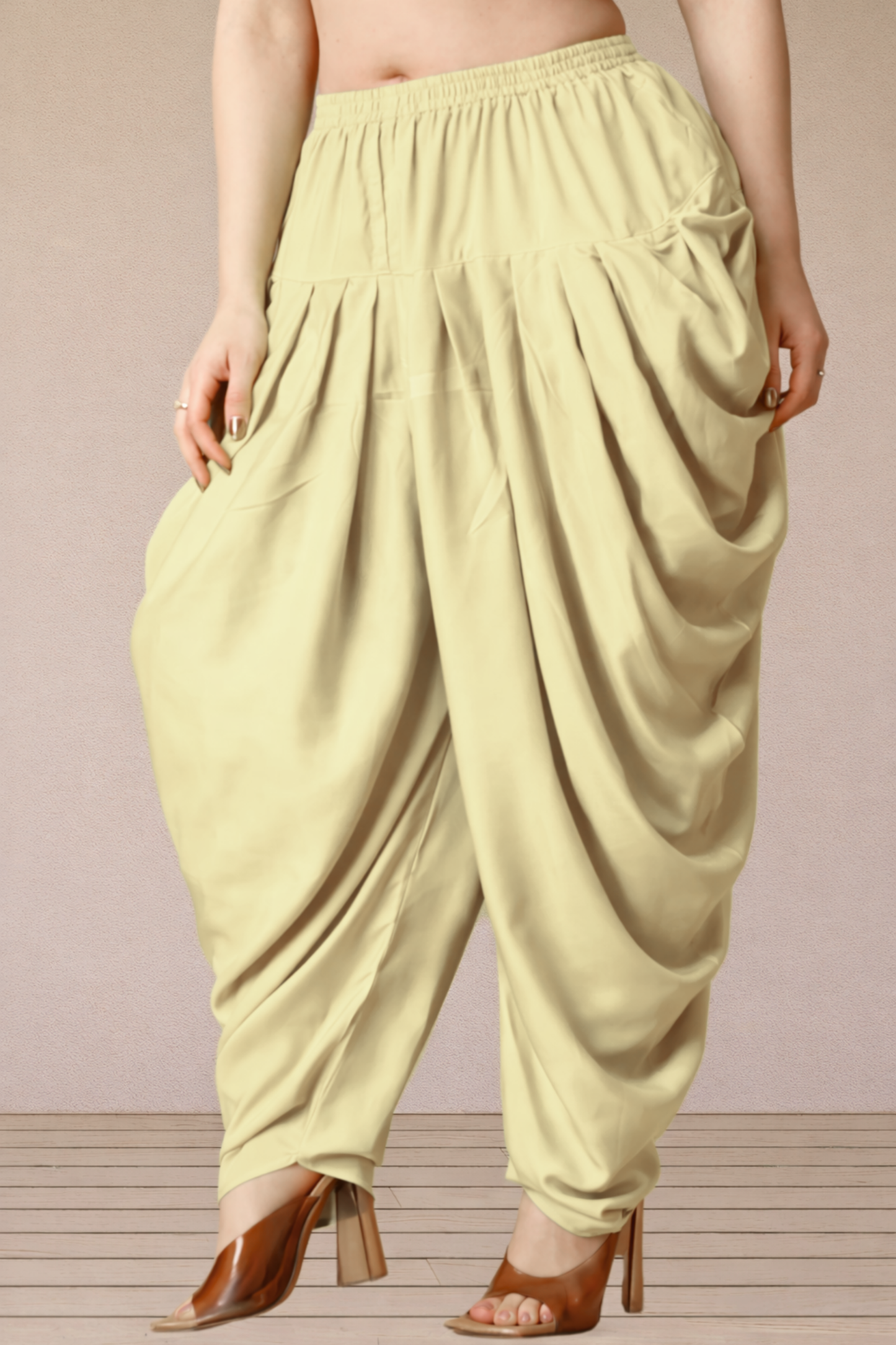 Lemon Belted Dhoti Salwar