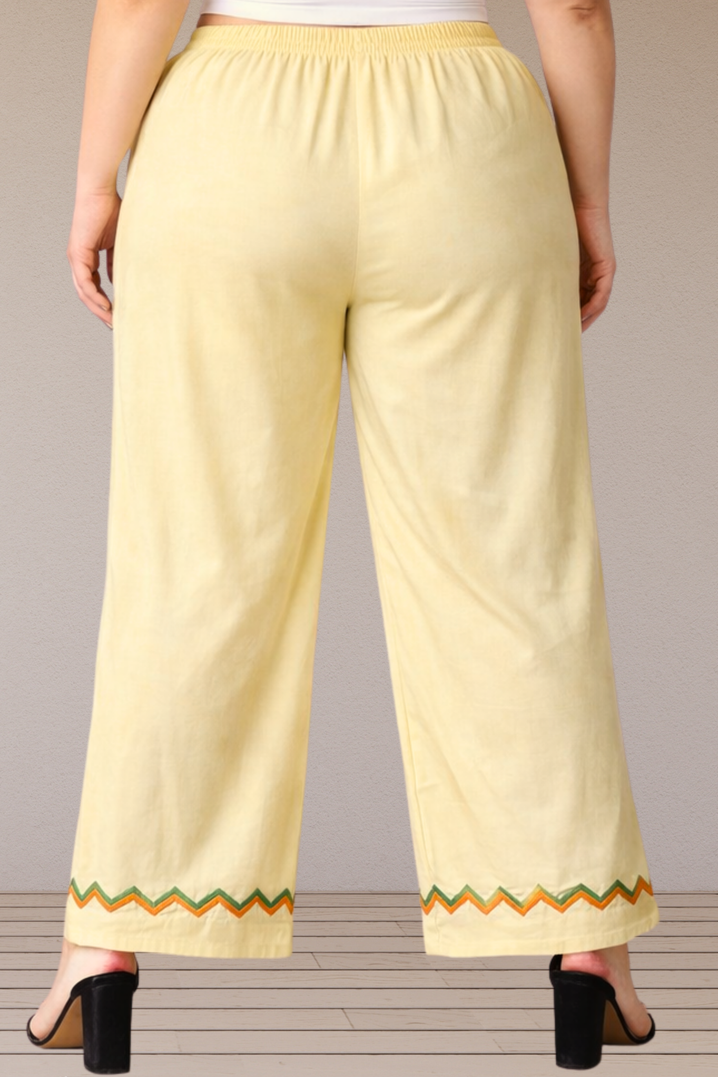 Lemon Rayon Pant Palazzo