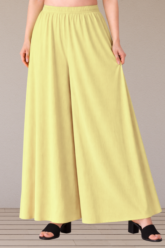 Lemon Rayon Skirt Palazzo