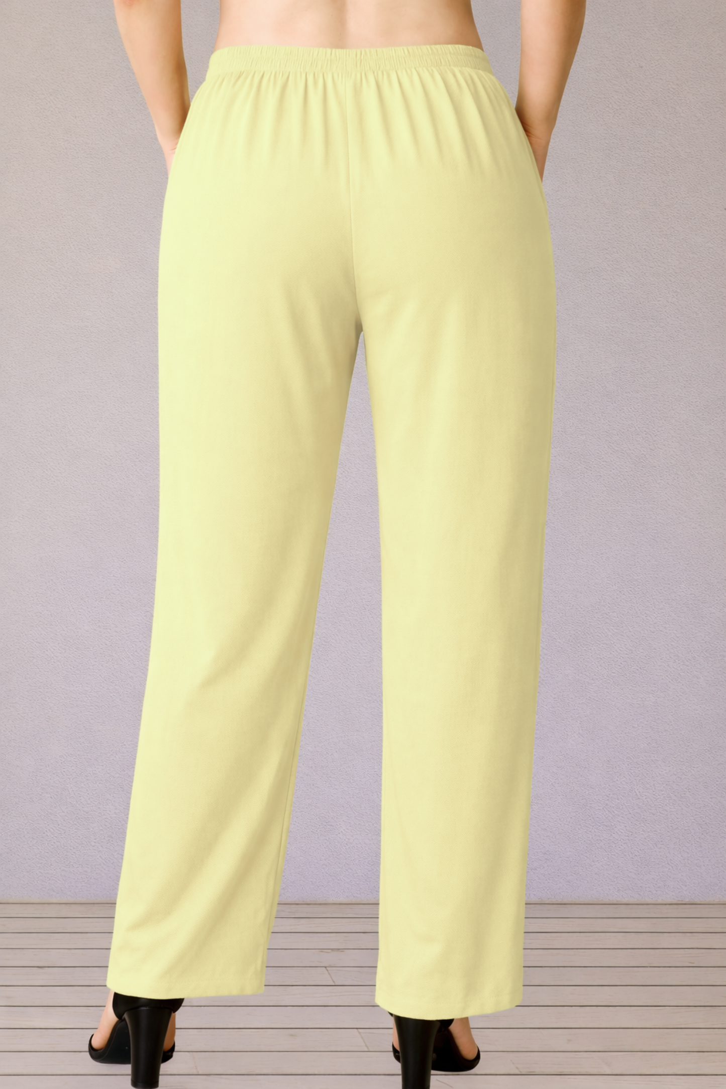 Lemon Yellow Rayon Kurti Pant