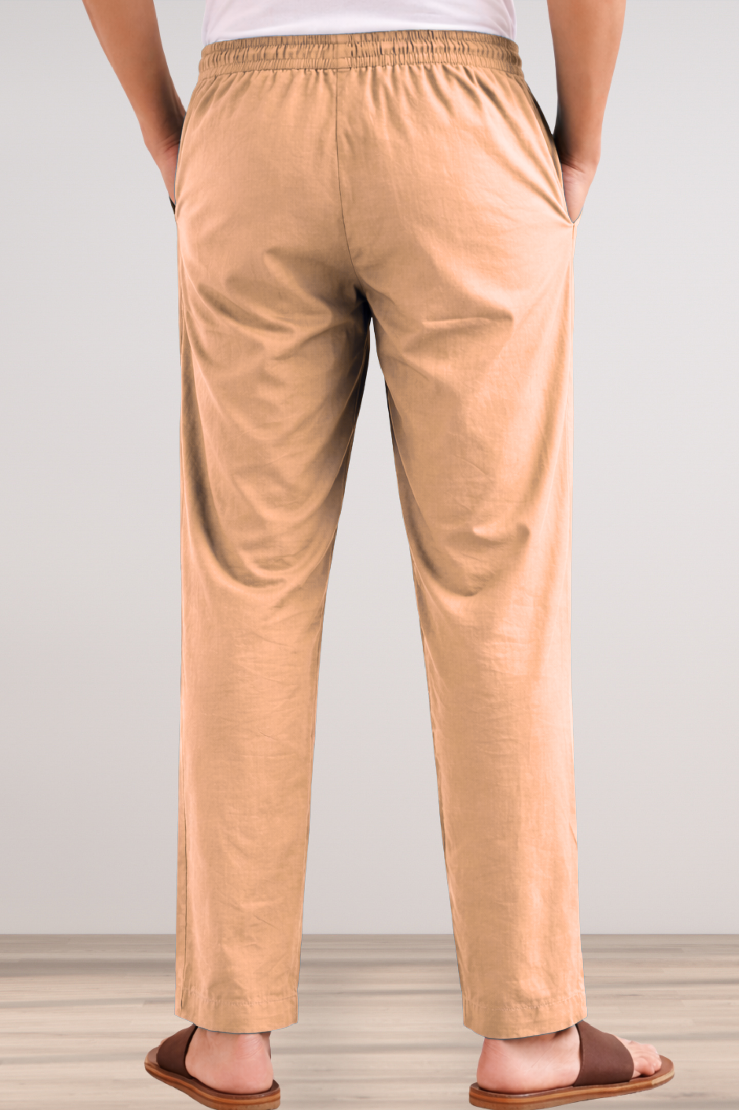 Light Apricot Cotton Pant Pajama