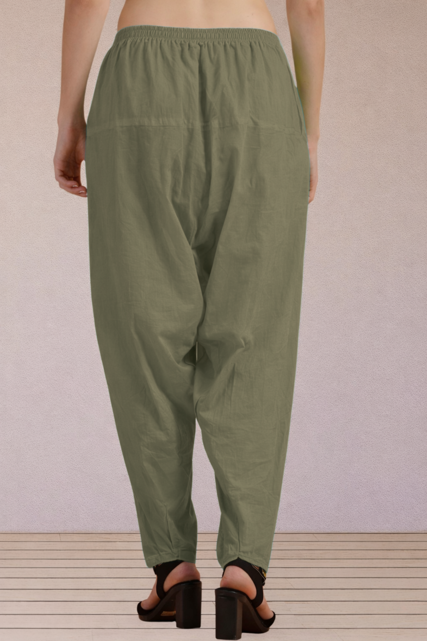 Olive Easy Fit Cotton Salwar