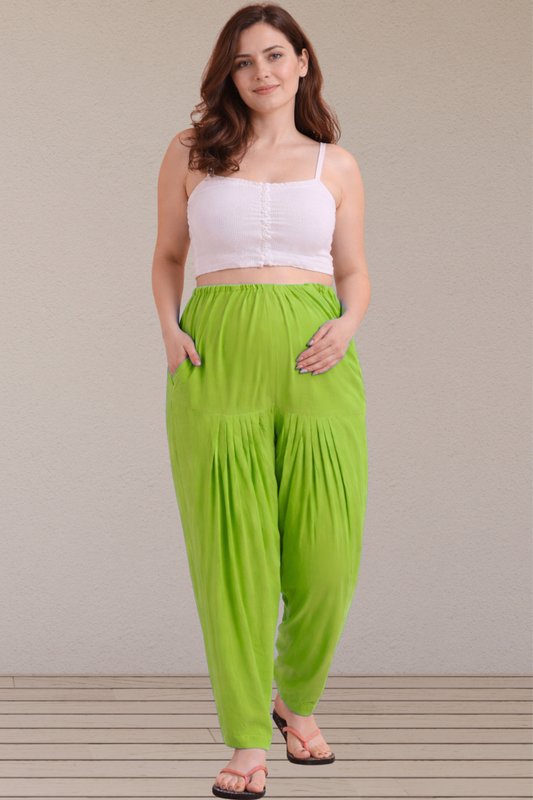Light Green Easy Fit Rayon Maternity Salwar
