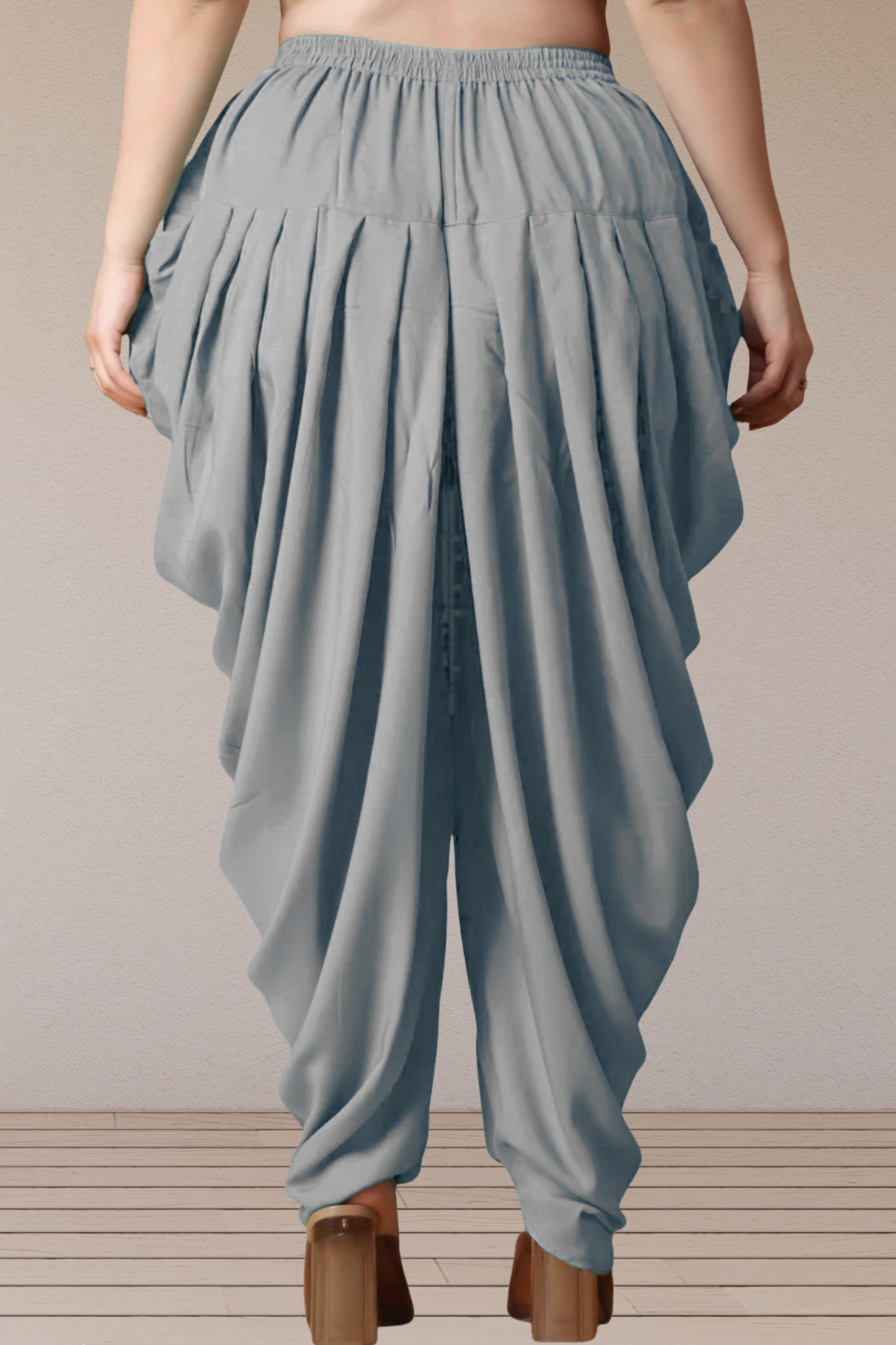 Light Grey Belted Dhoti Salwar