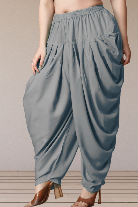 Light Grey Belted Dhoti Salwar