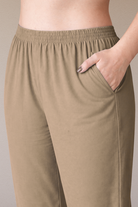 Dusty Grey Rayon Kurti Pant