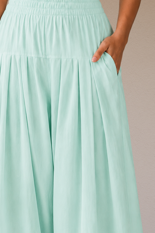 Light Mint Green Rayon Farshi Salwar