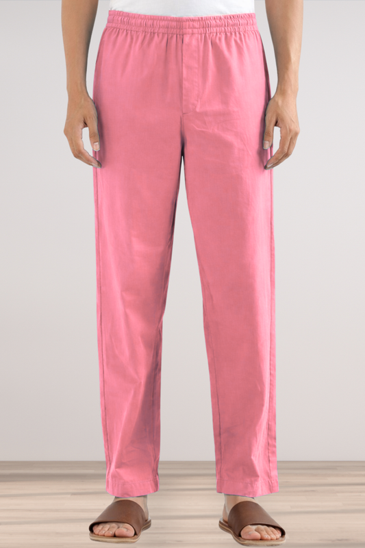 Light Pink Cotton Pant Pajama