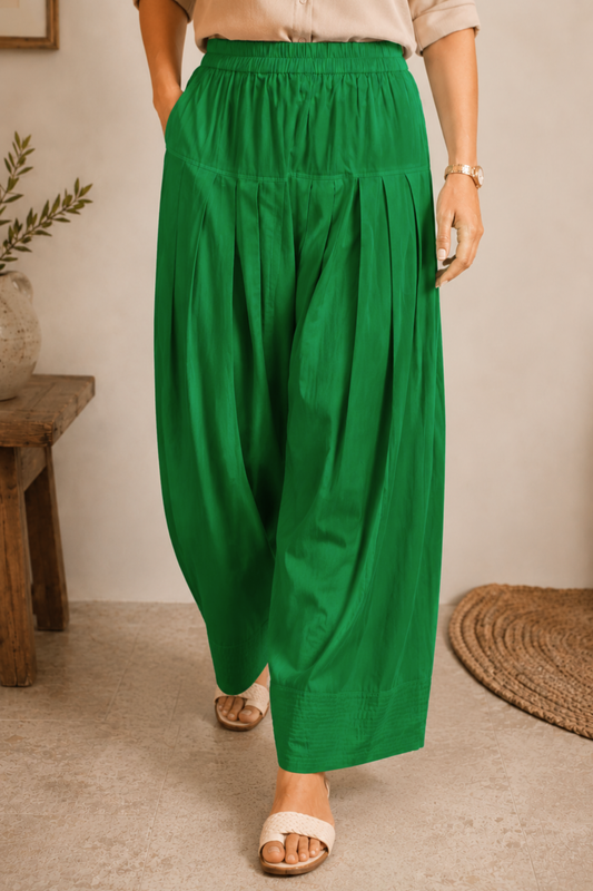 Light Green Cotton Farshi Salwar