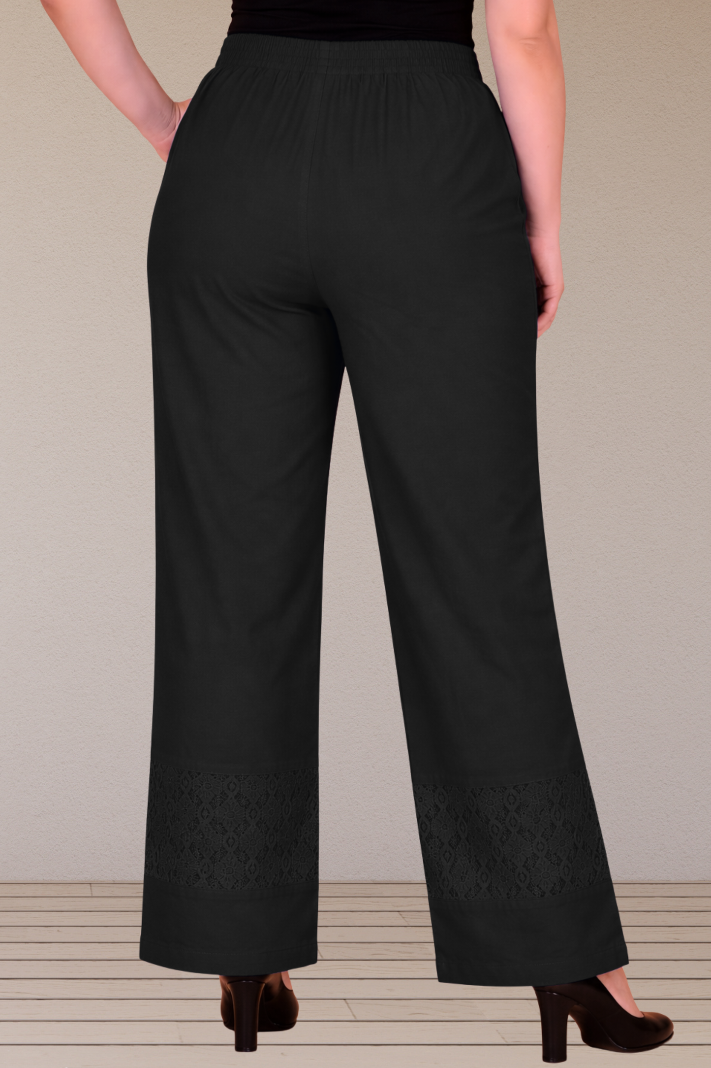 Light's Out Detailed Cotton Pants