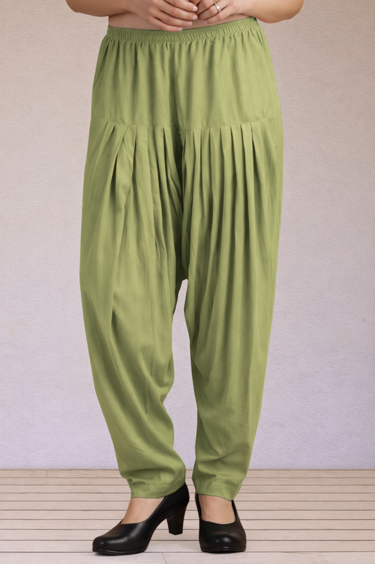 Pista Green Easy Fit Rayon Salwar