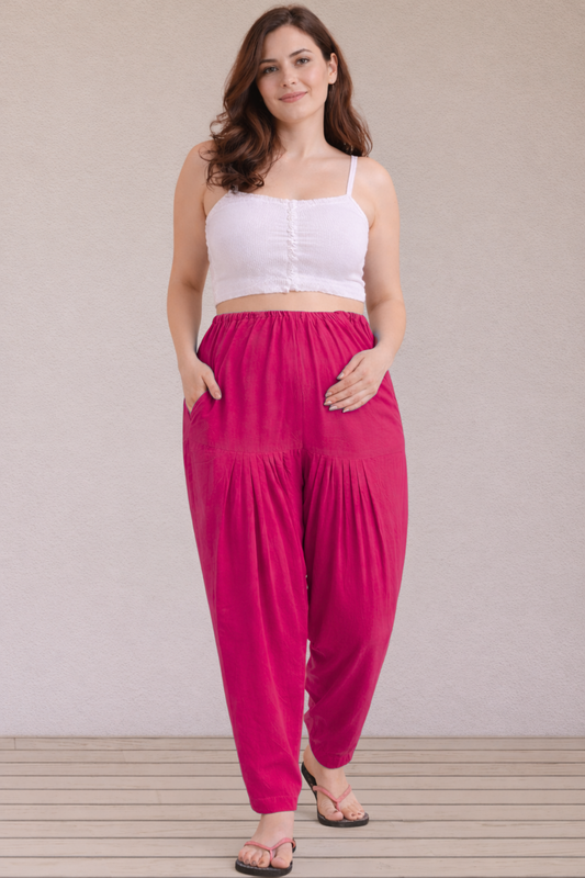 Magenta Easy Fit Cotton Maternity Salwar