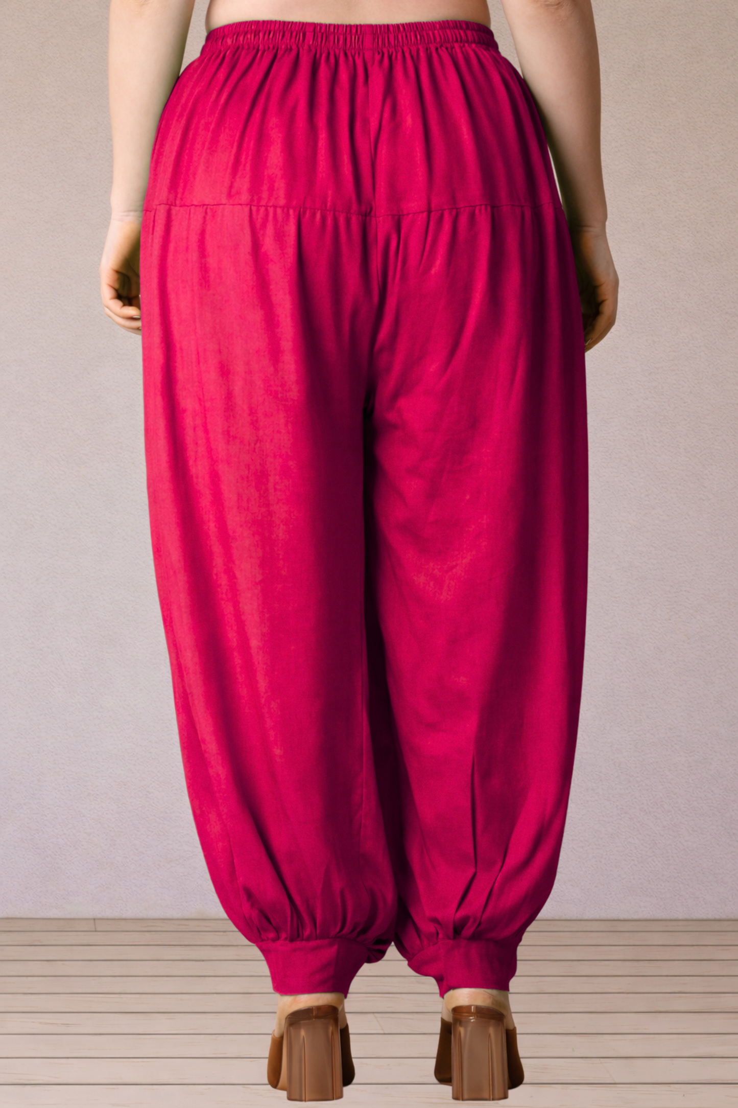 Magenta Rayon Afghani Salwar
