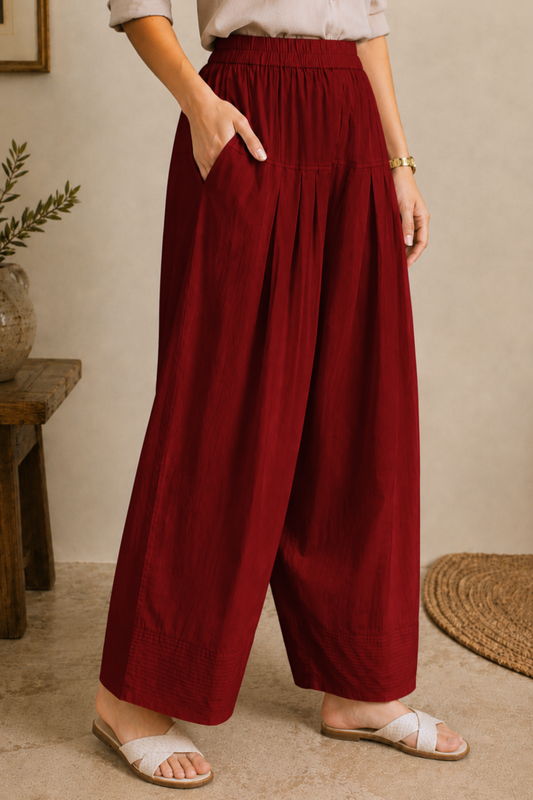 Maroon Cotton Farshi Salwar